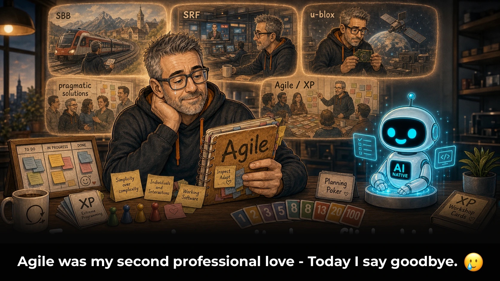 Agile was my second professional love – comic