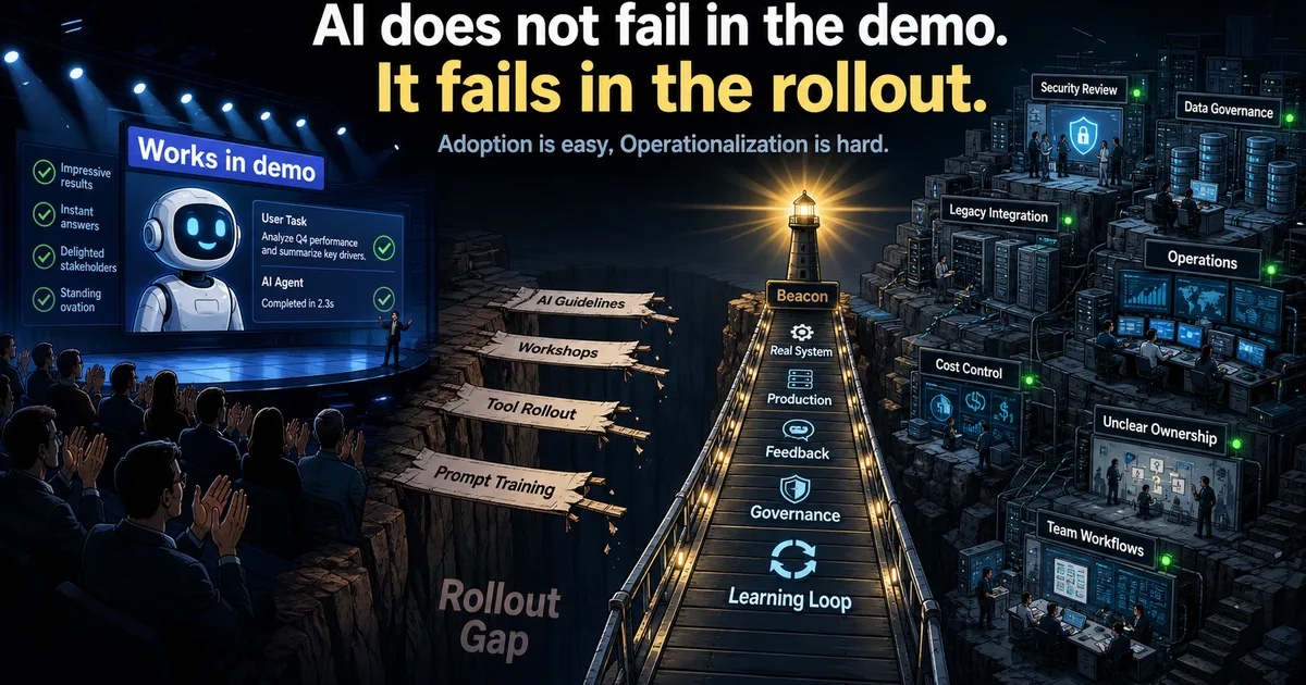 Why simple AI introductions fail – the rollout gap